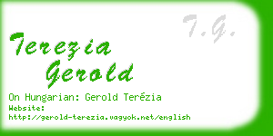 terezia gerold business card
