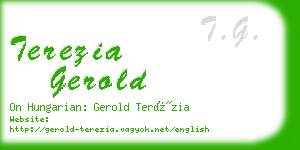 terezia gerold business card